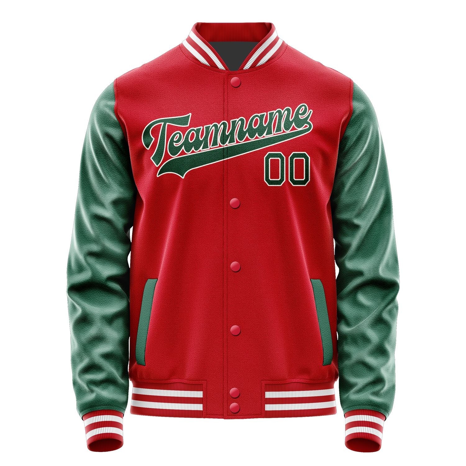 Custom Red Green Jacket JA1414051418B31805