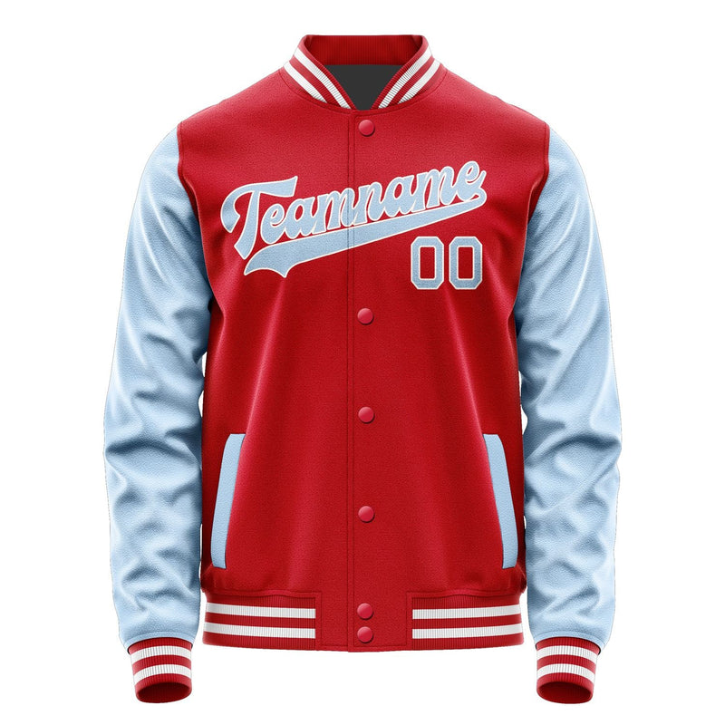 Custom Red Light Blue Jacket JA1414081418B31808