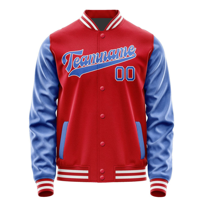 Custom Red Sky Blue Jacket JA1414091418B31809