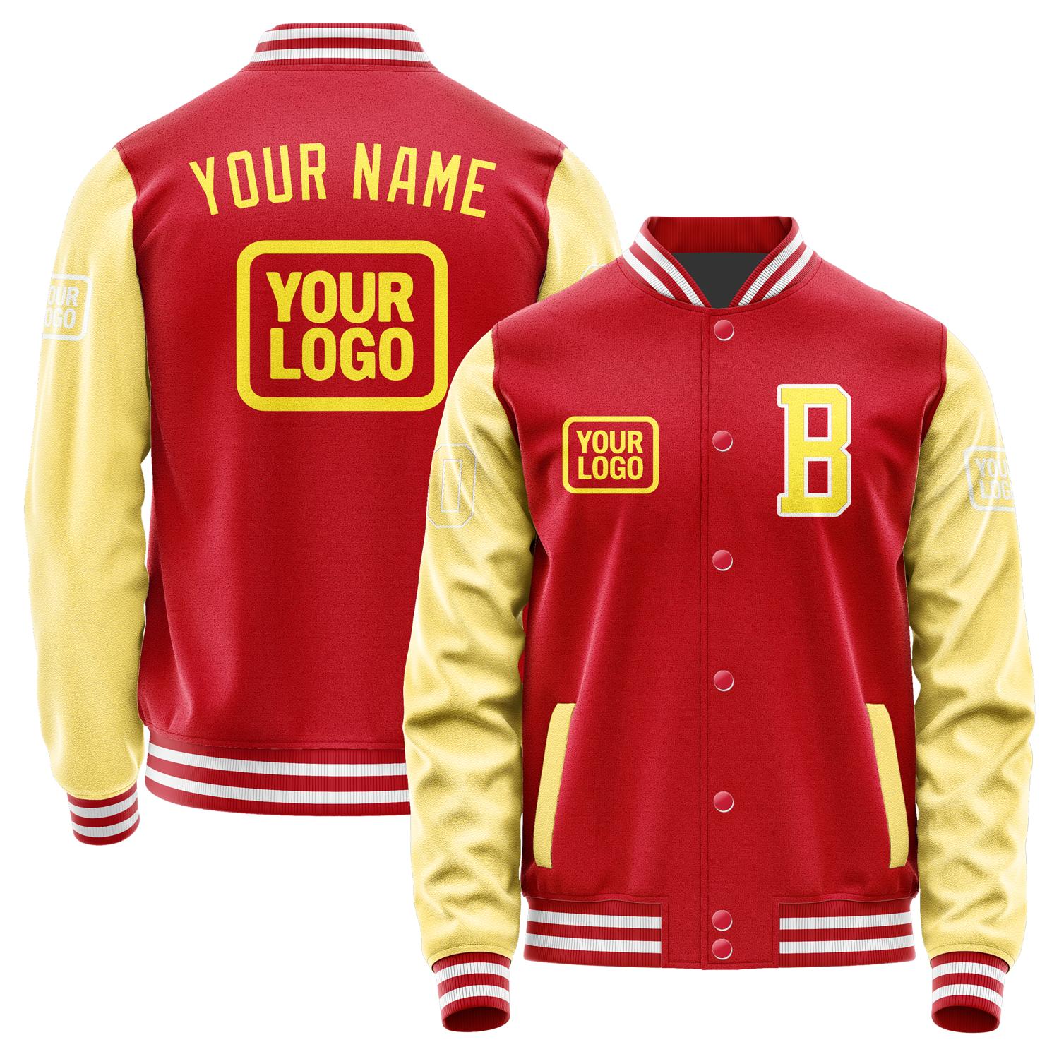 Custom Red Light Yellow Jacket JA141426141818262618