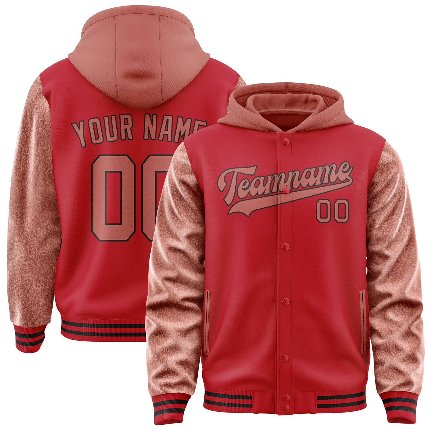 Veste personnalisée Red Copper Rose