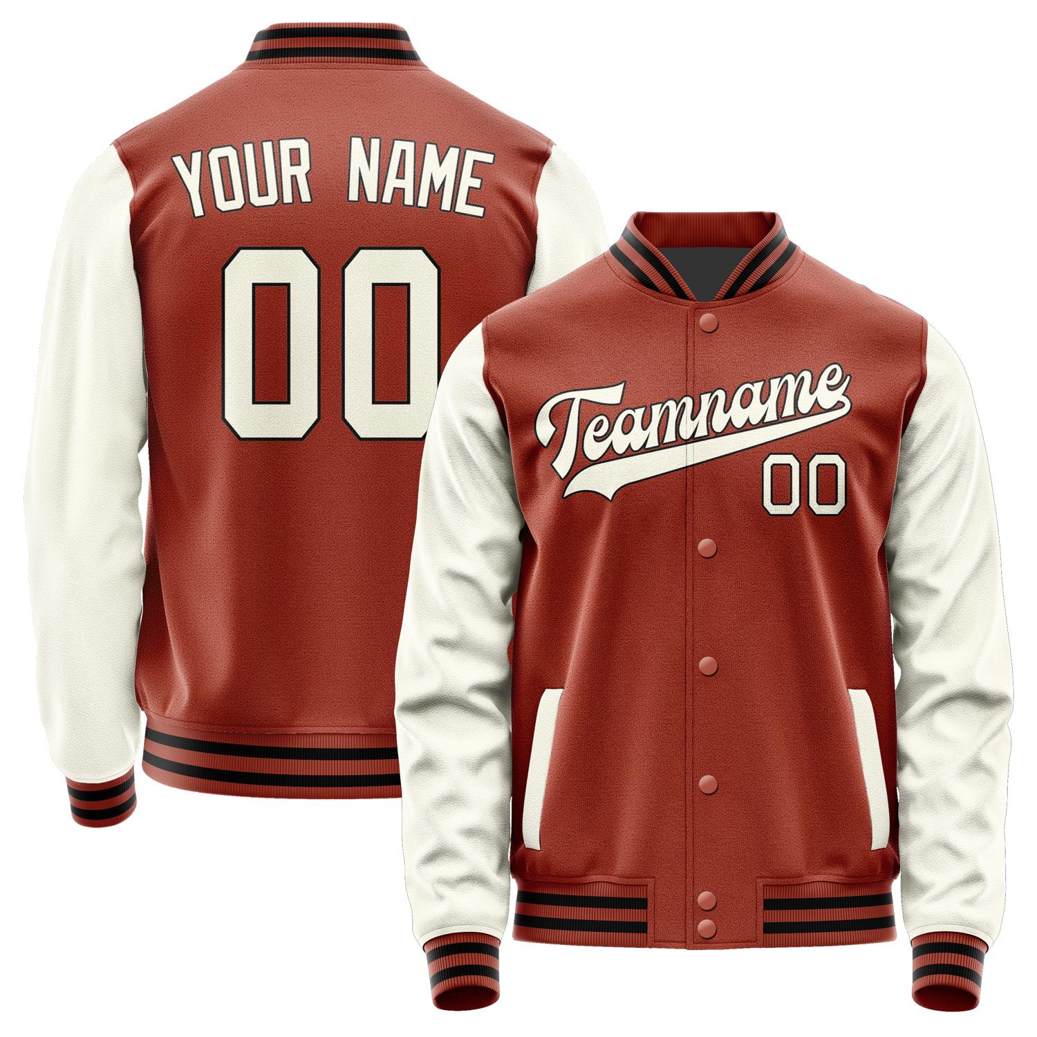 Custom Coral Red Cream Jacket JA1616031617B31703