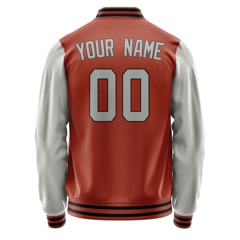 Custom Coral Red Gray Jacket JA1616041617B31704