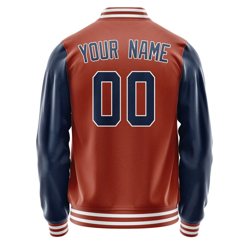 Custom Coral Red Blue Jacket JA1616101618B31810