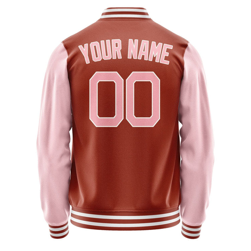 Custom Coral Red Light Pink Jacket JA1616211618B21821