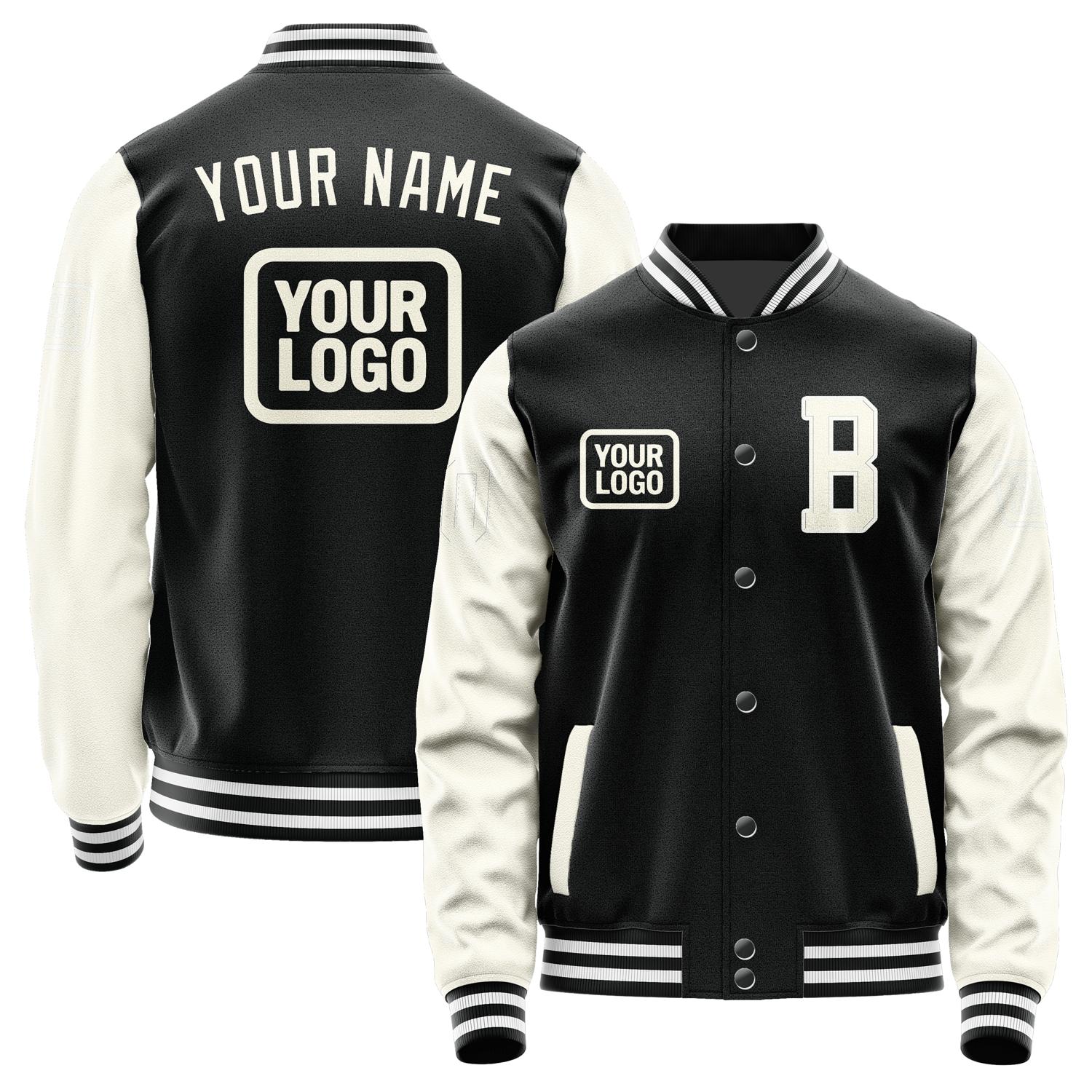 Custom Black Cream Jacket JA171703171818030318