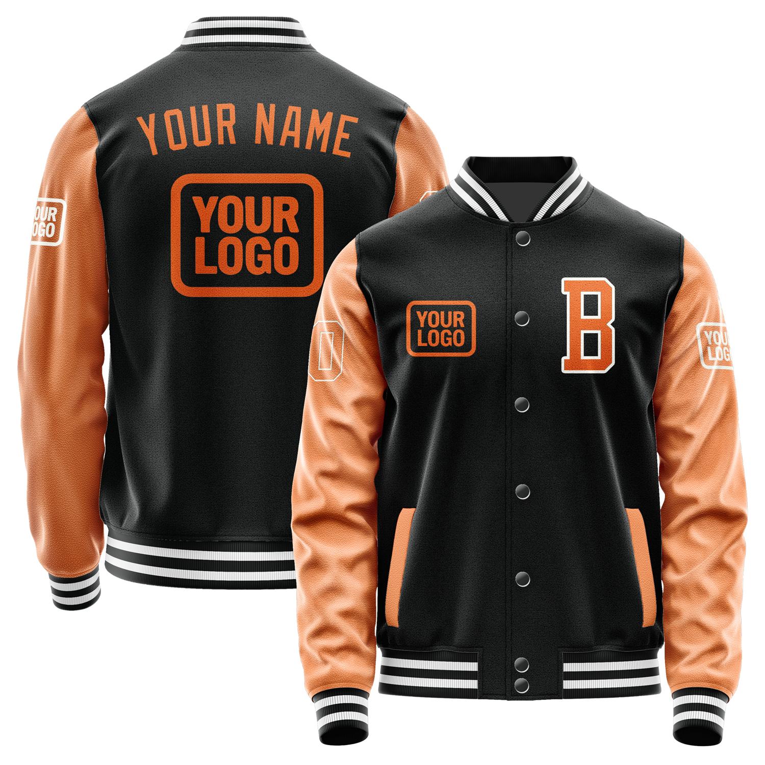 Custom Black Orange Jacket JA171728171818282818
