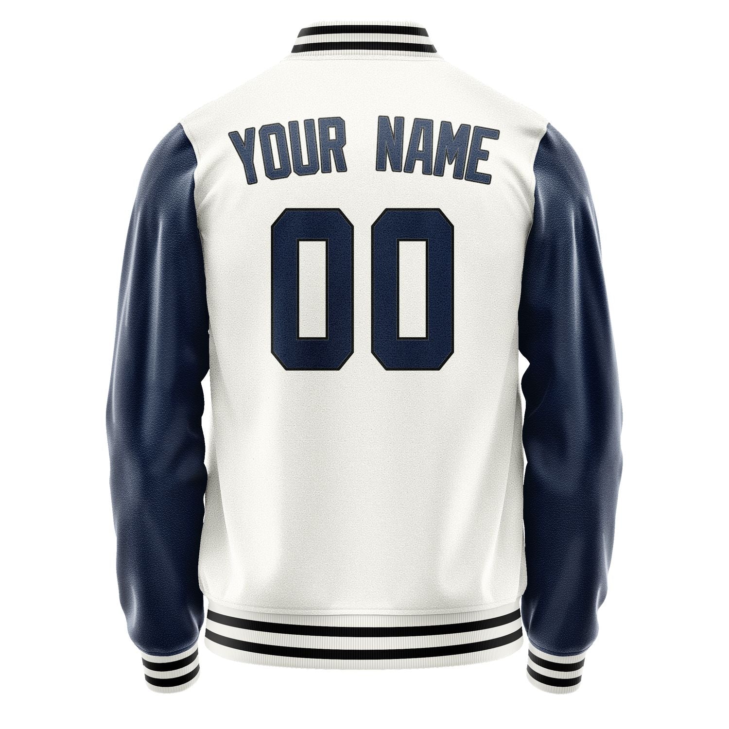 Custom White Blue Jacket JA1818101817B31710