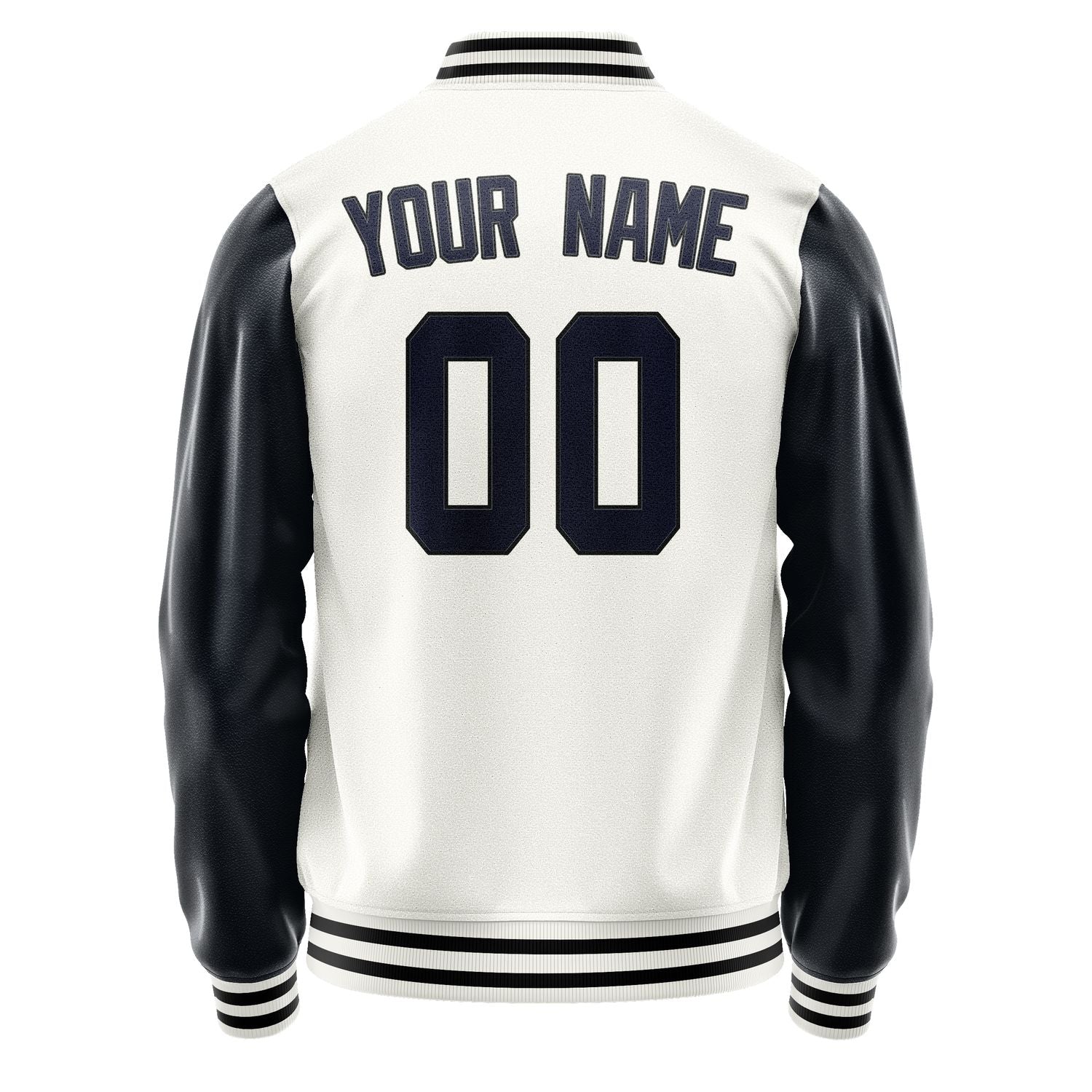 Custom White Navy Jacket JA1818111817B31711