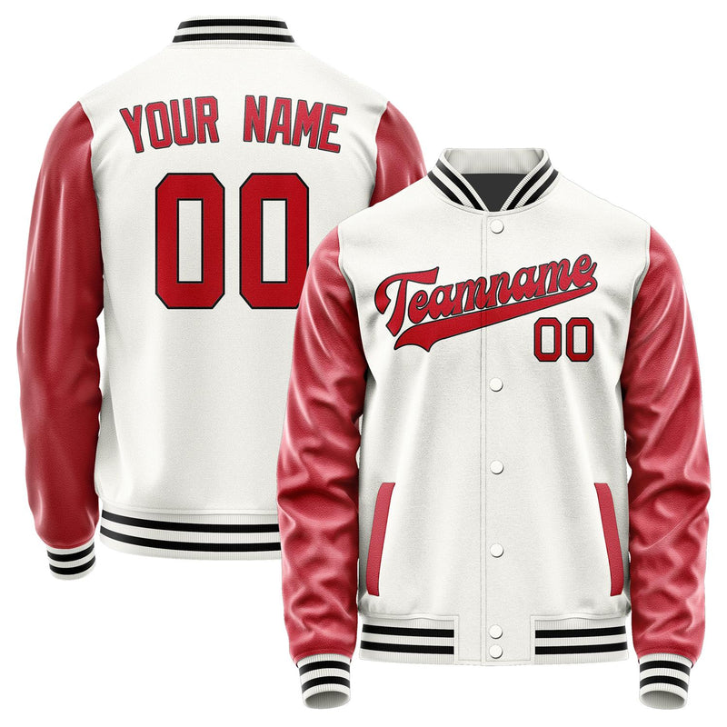 Custom White Red Jacket JA1818141817B31714