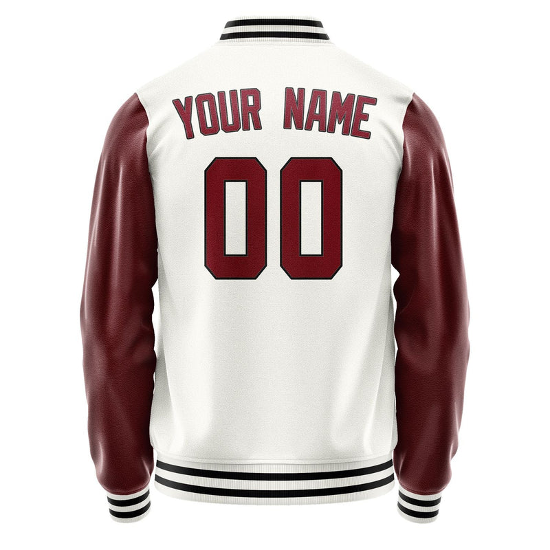 Custom White Crimson Red Jacket JA1818151817B31715