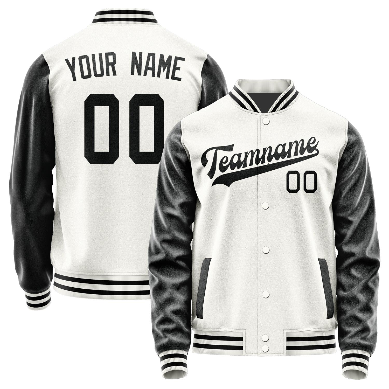 Custom White Black Jacket JA1818171817B31717