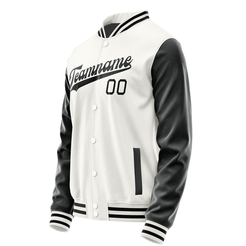 Custom White Black Jacket JA1818171817B31717