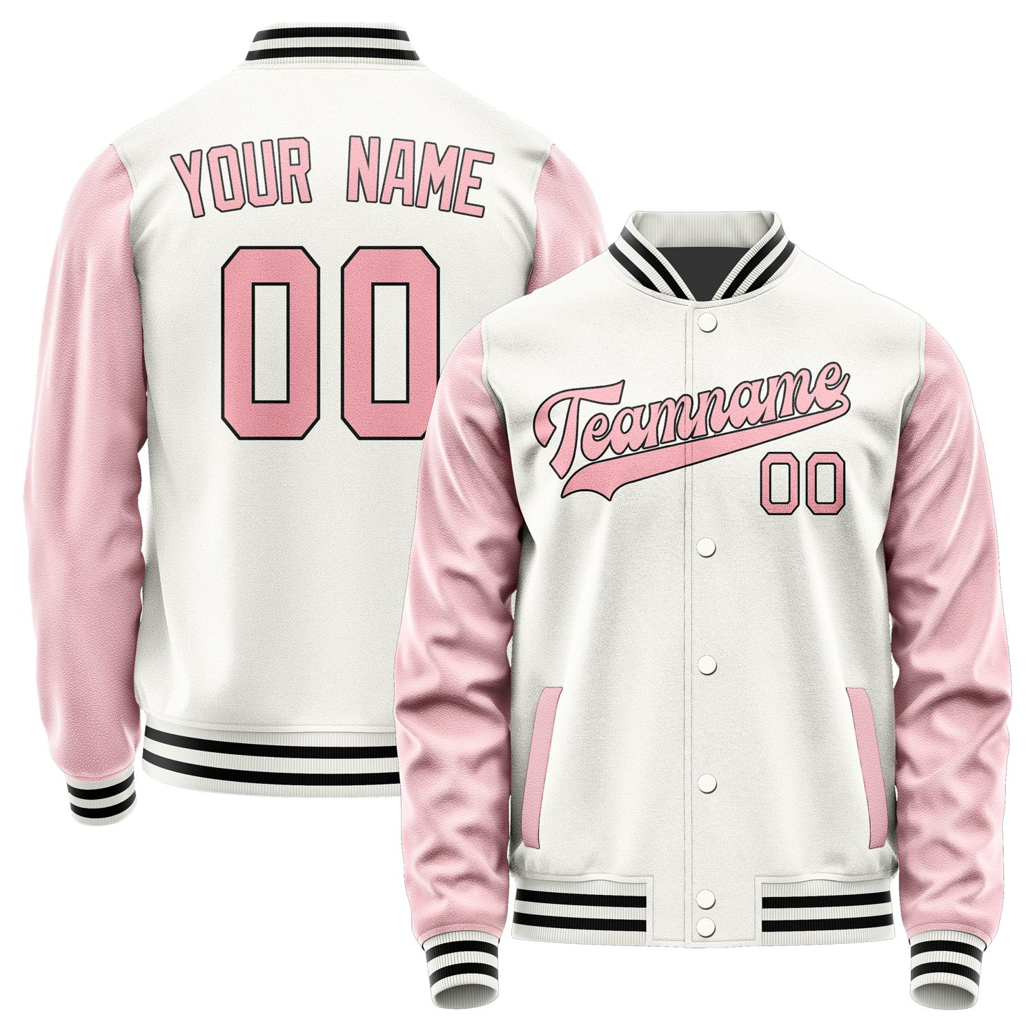 Custom White Light Pink Jacket JA1818211817B31721