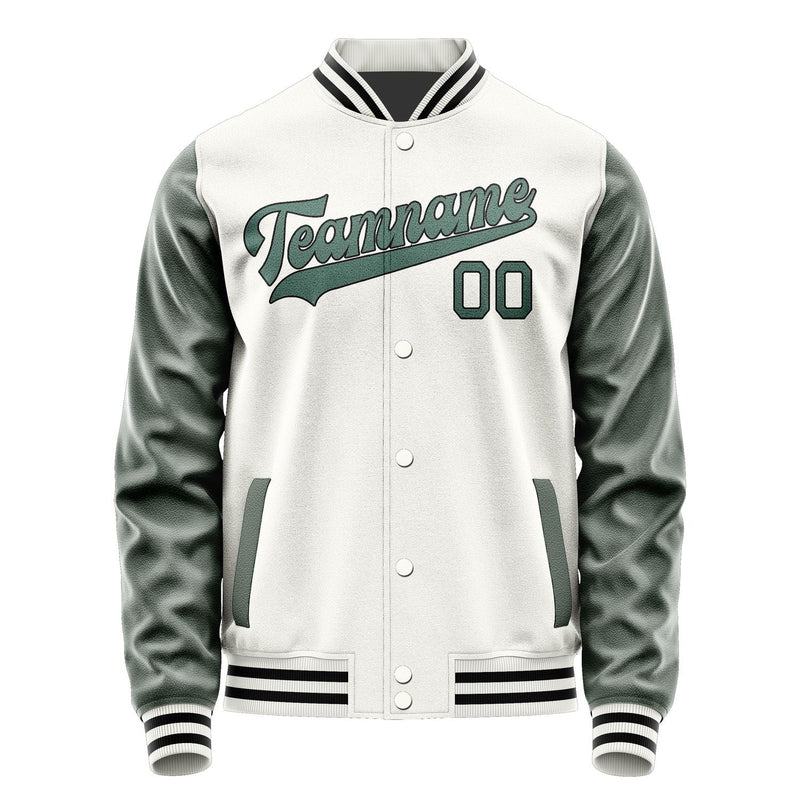 Custom White Blue Green Jacket JA1818271817B31727