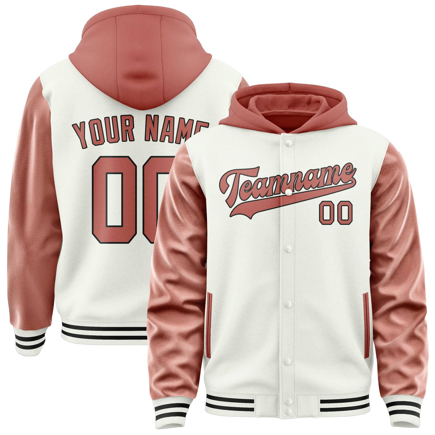 Veste personnalisée White Copper Rose