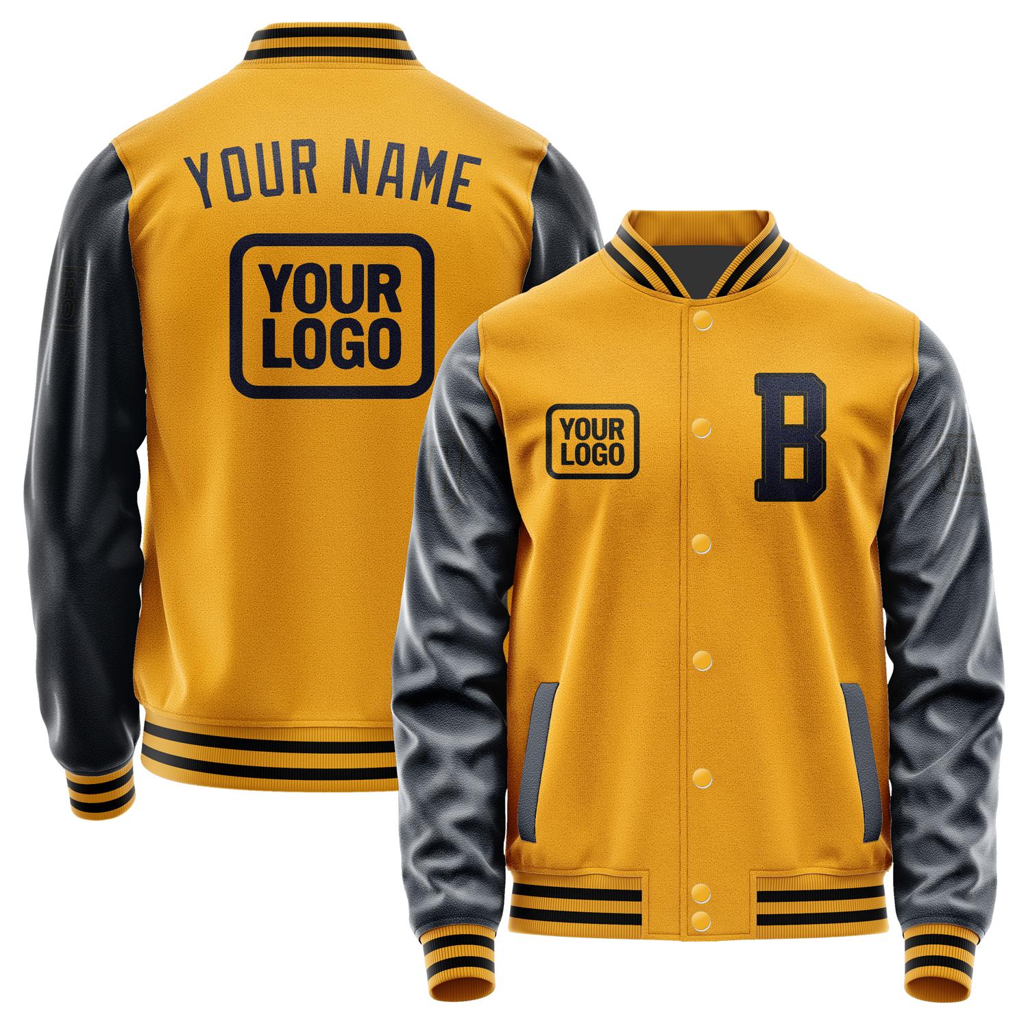 Custom Yellow Navy Jacket JA191911191717111117
