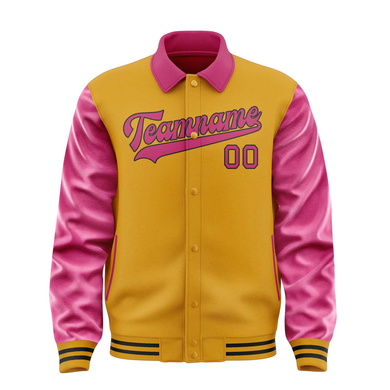 Veste jaune et rose personnalisée