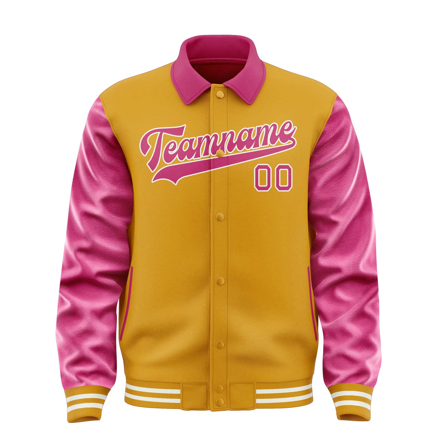 Veste jaune et rose personnalisée
