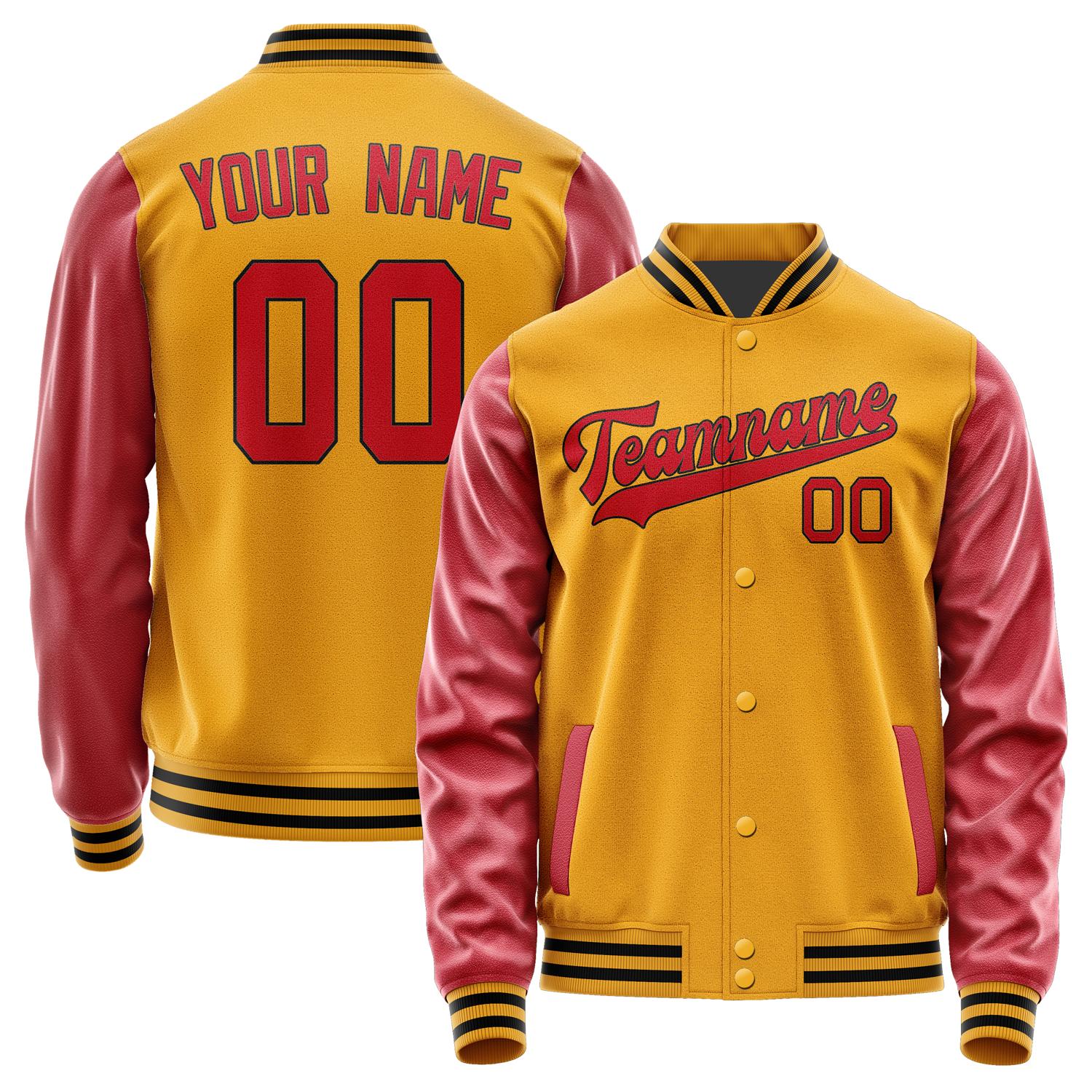 Custom Yellow Red Jacket JA1919141917B31714