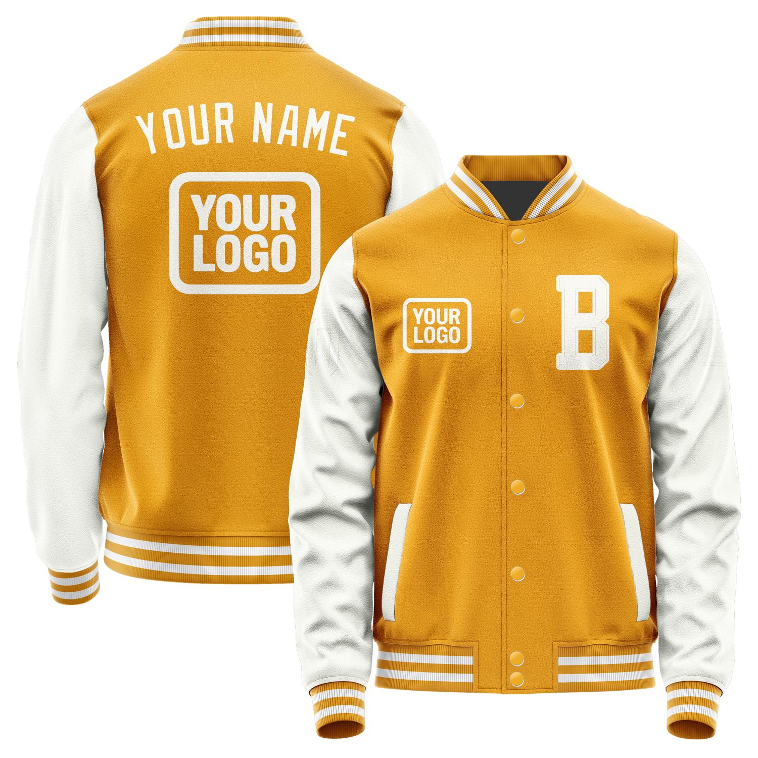 Custom Yellow White Jacket JA191918191818181818