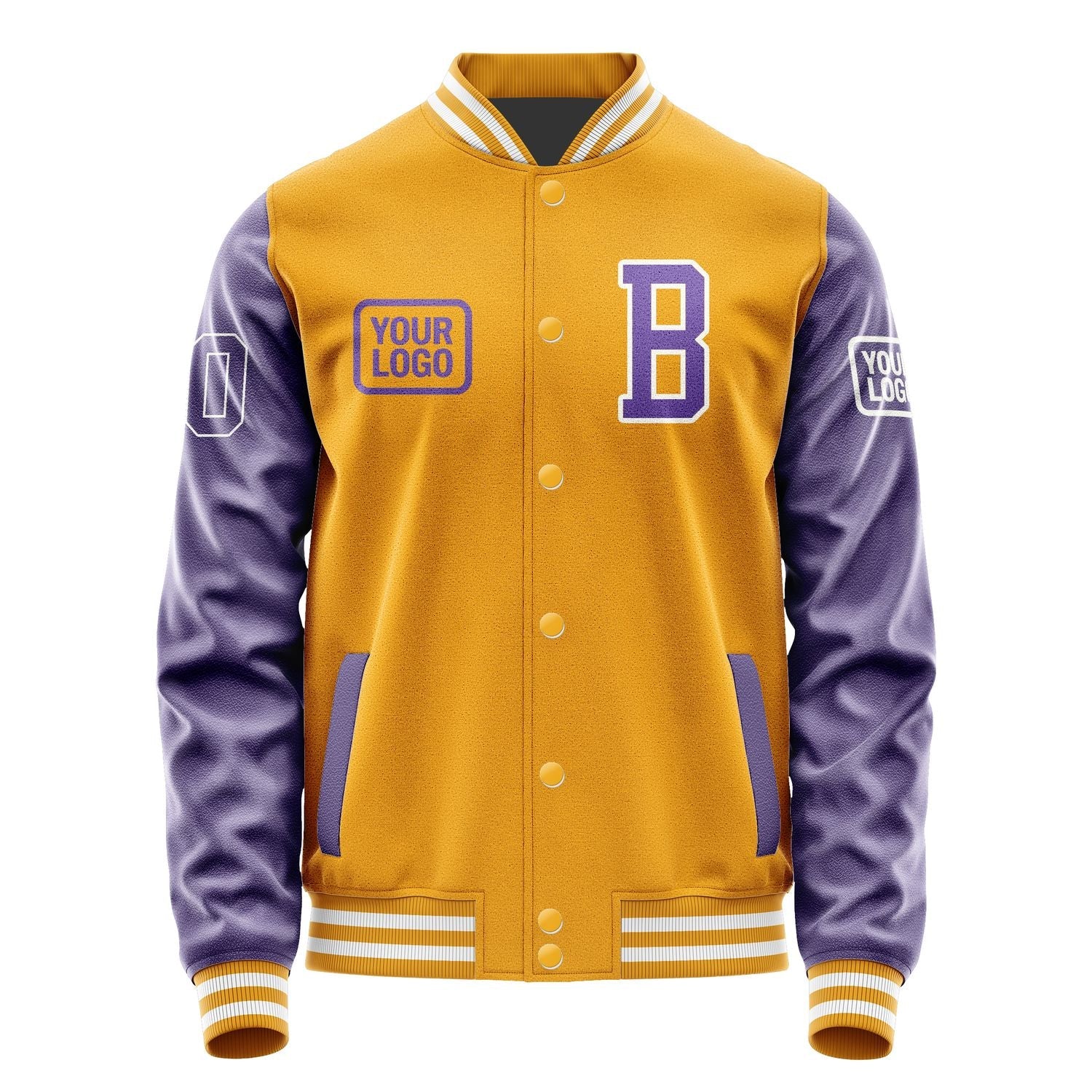 Custom Yellow Light Purple Jacket JA191923191818232318