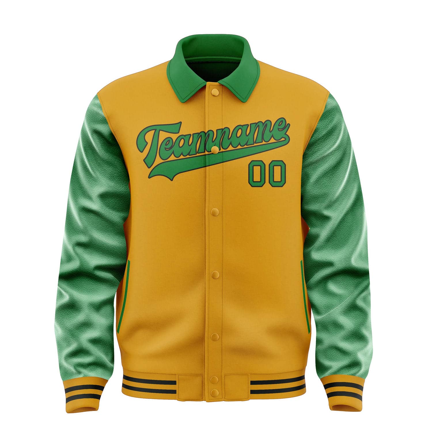 Veste jaune émeraude personnalisée