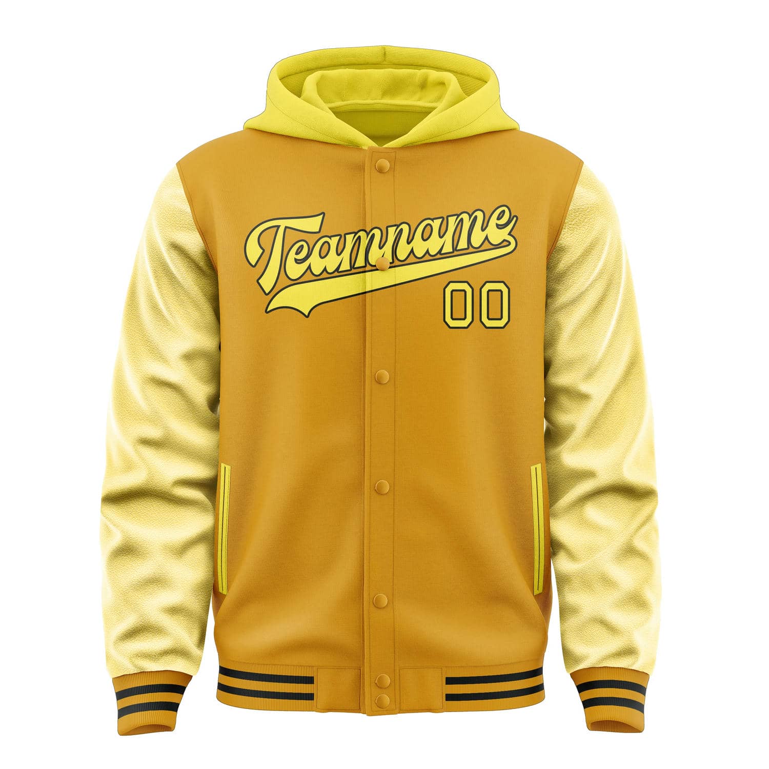 Veste jaune clair personnalisée