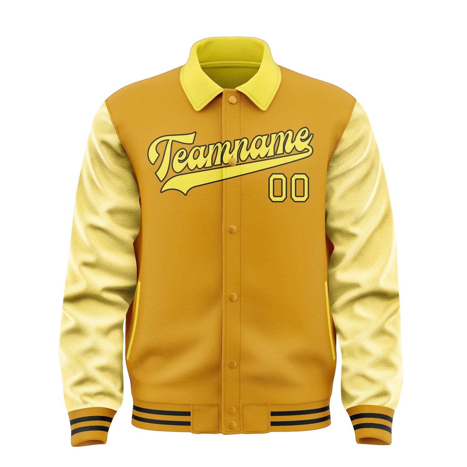 Veste jaune clair personnalisée