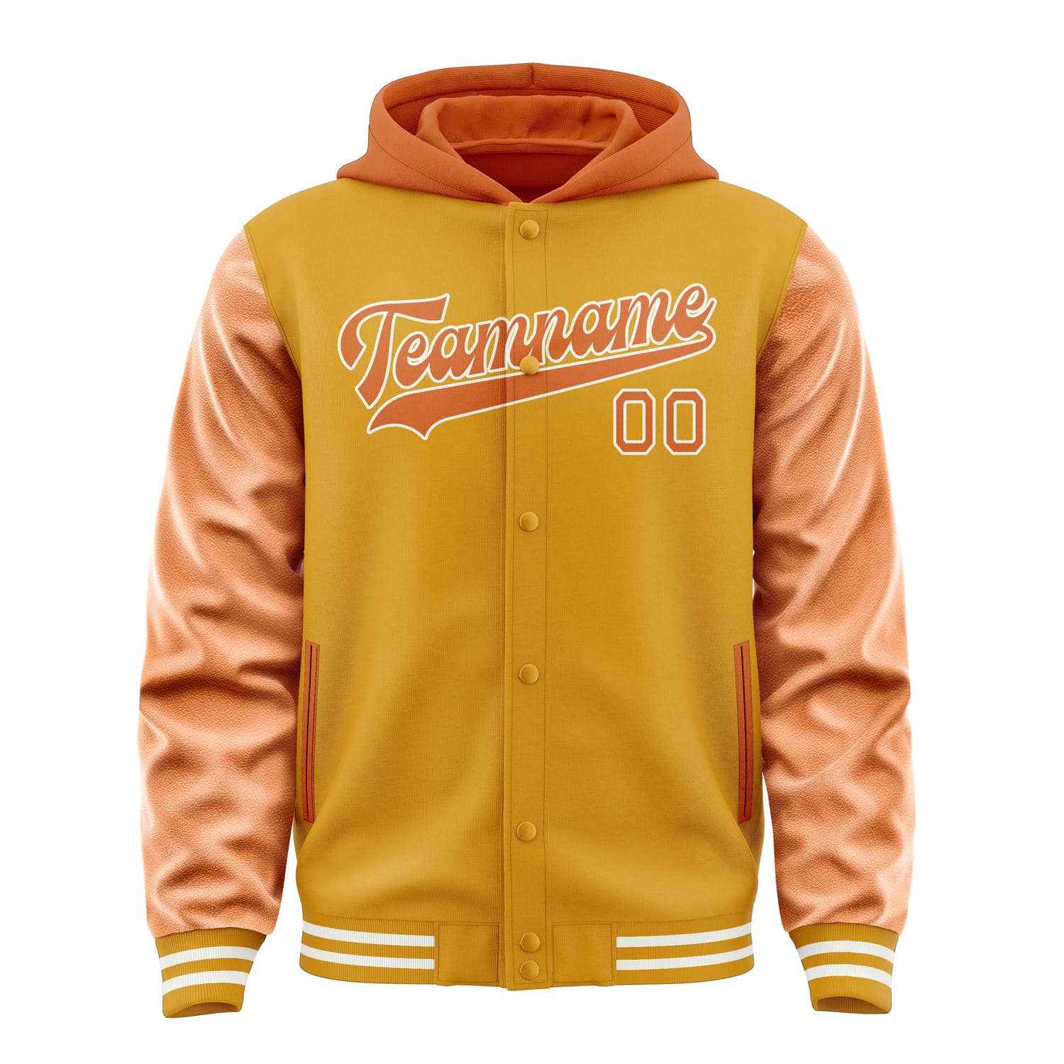 Veste jaune orange personnalisée