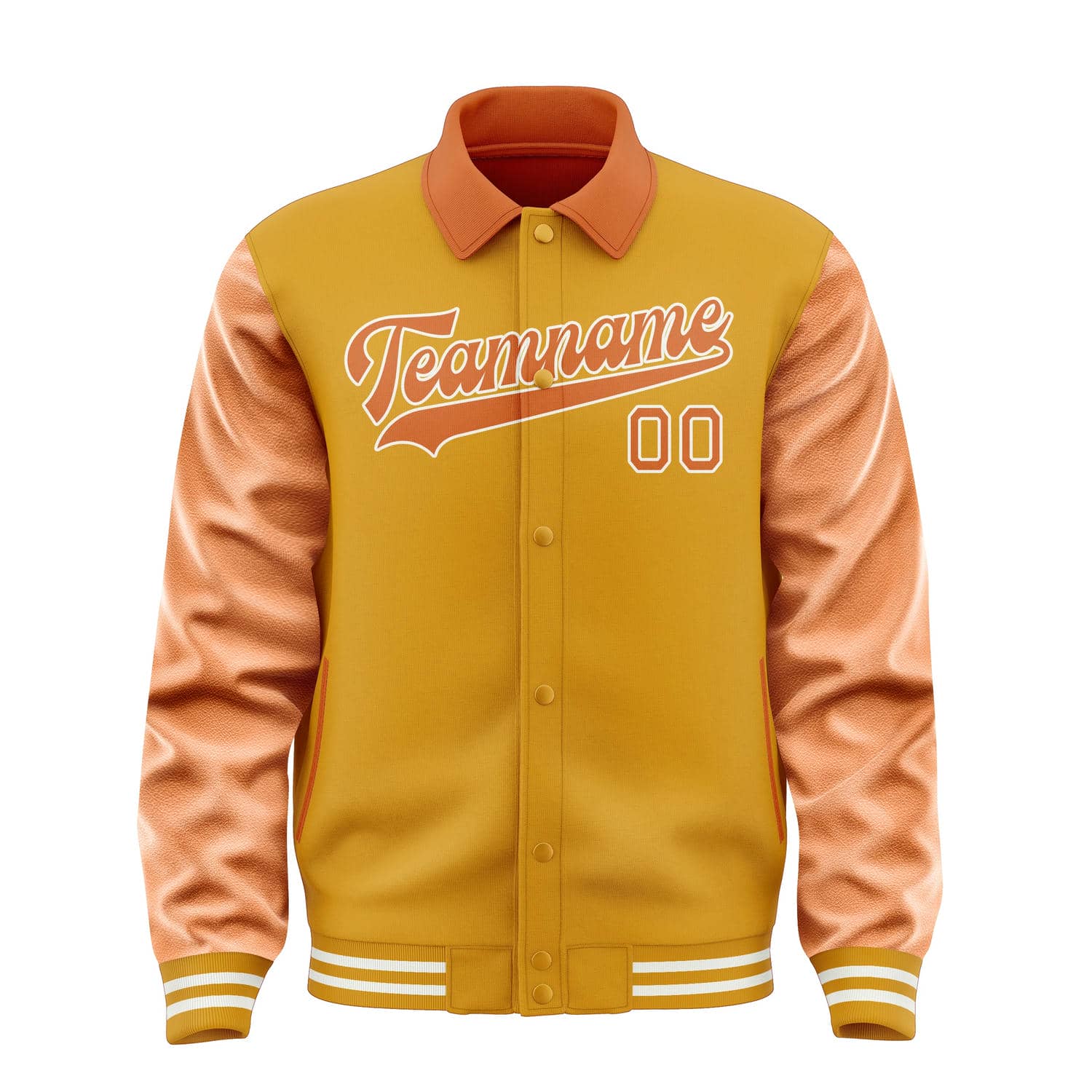 Veste jaune orange personnalisée