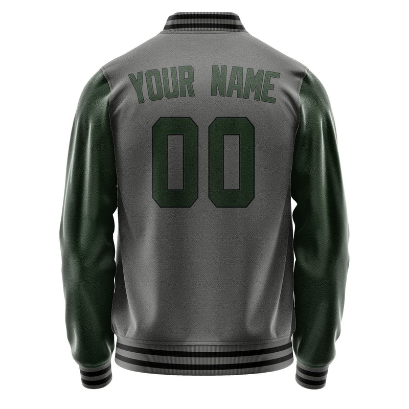 Custom Dark Grey Dark Green Jacket JA2020062017B31706