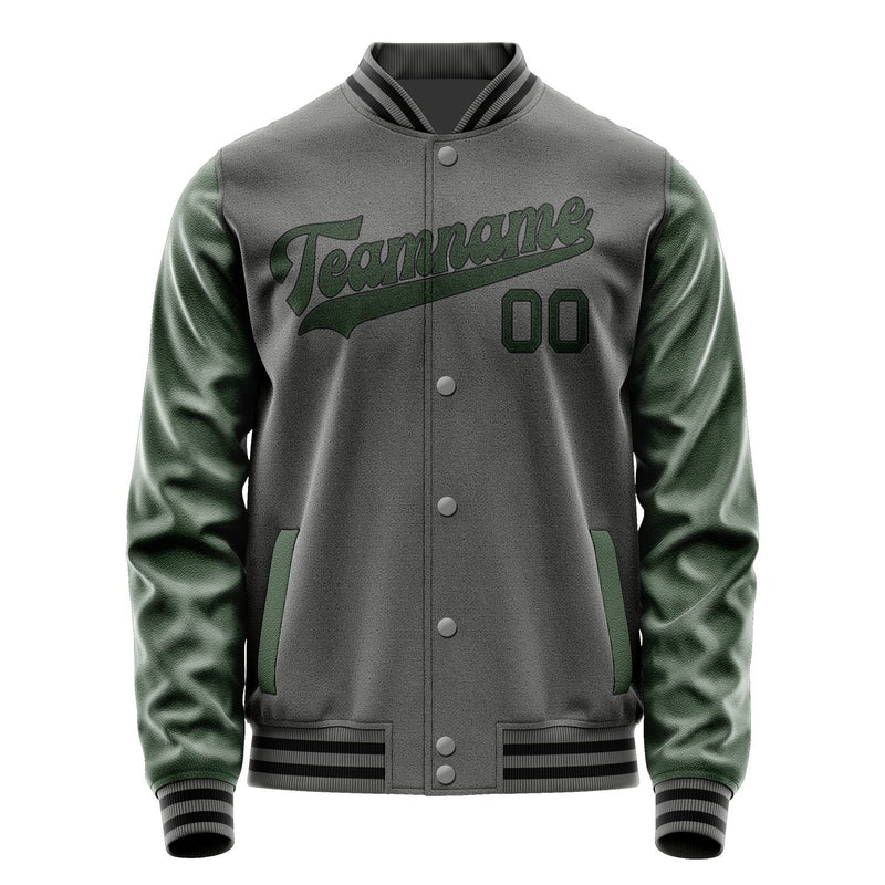 Custom Dark Grey Dark Green Jacket JA2020062017B31706