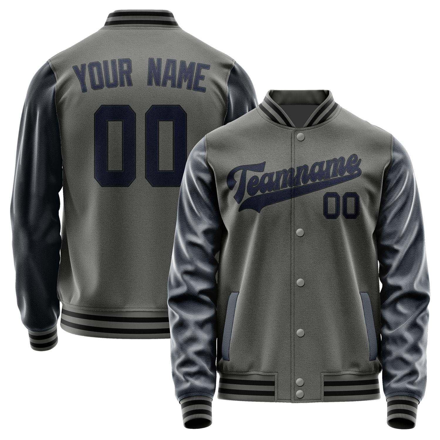 Custom Dark Grey Navy Jacket JA2020112017B31711
