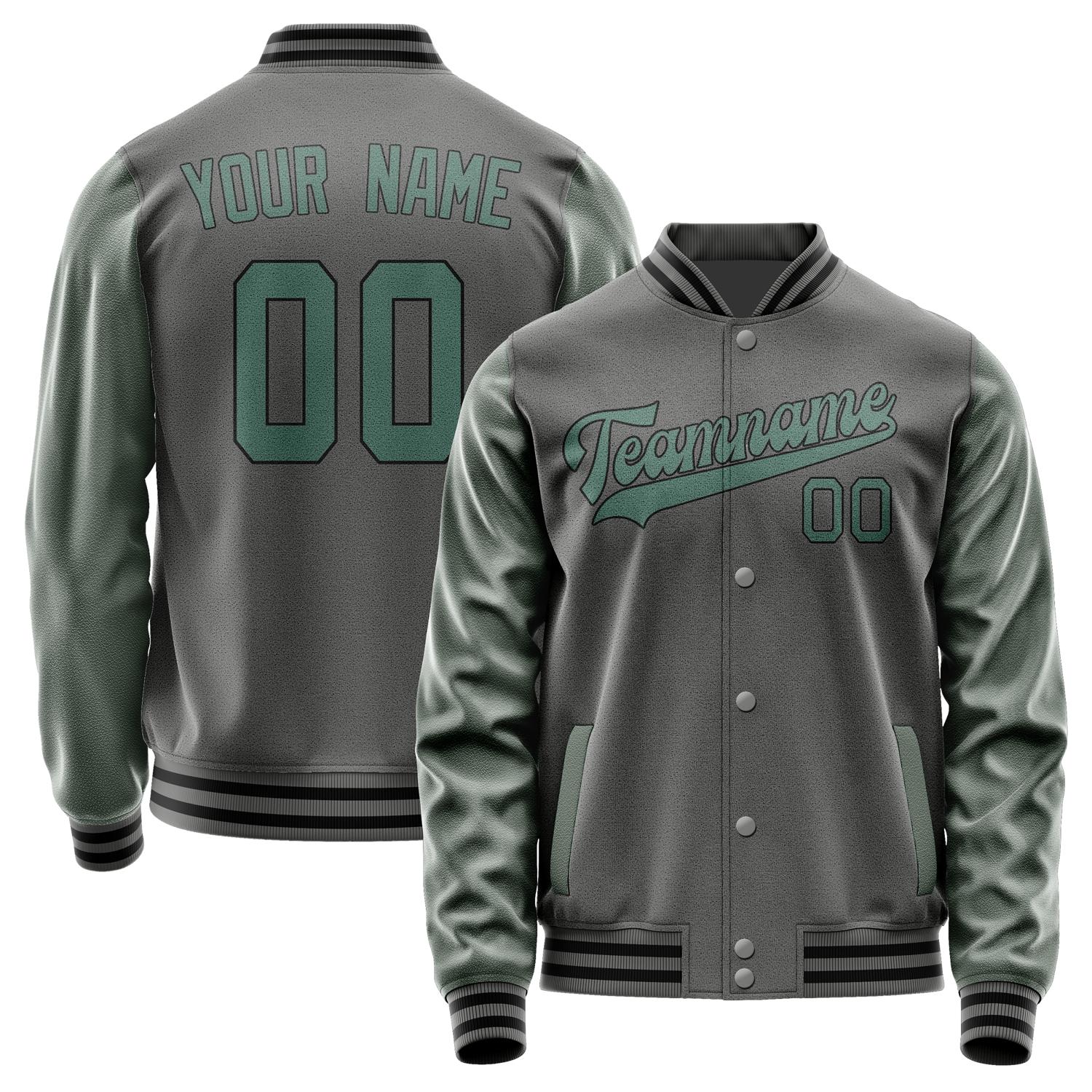 Custom Dark Grey Blue Green Jacket JA2020272017B31727