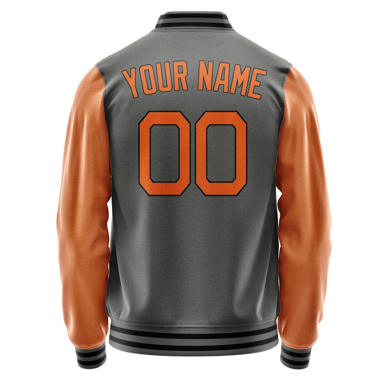 Custom Dark Grey Orange Jacket JA2020282017B21728