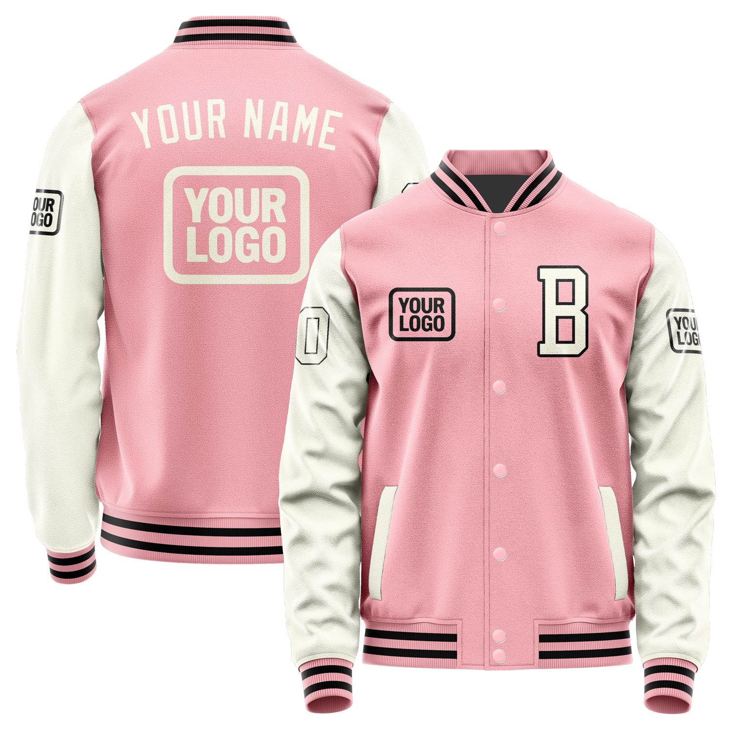 Custom Light Pink Cream Jacket JA212103211717030317
