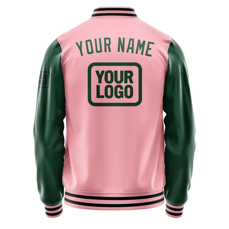 Custom Light Pink Green Jacket JA212105211717050517
