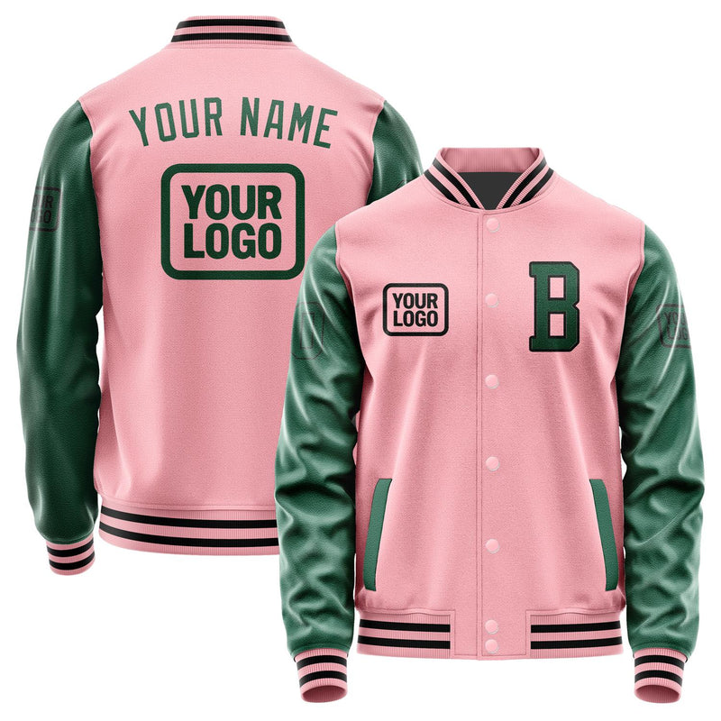 Custom Light Pink Green Jacket JA212105211717050517
