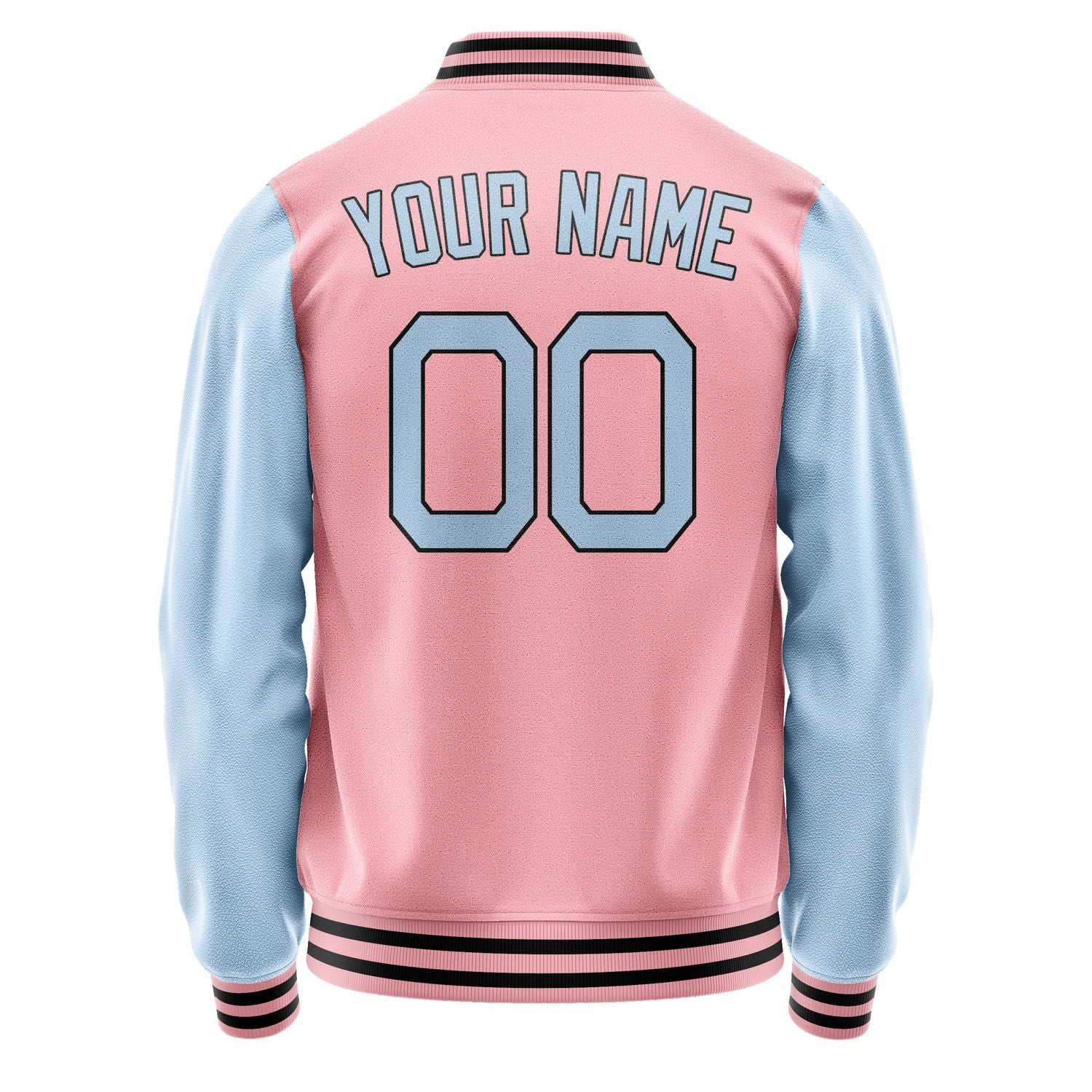 Custom Light Pink Light Blue Jacket JA2121082117B21708