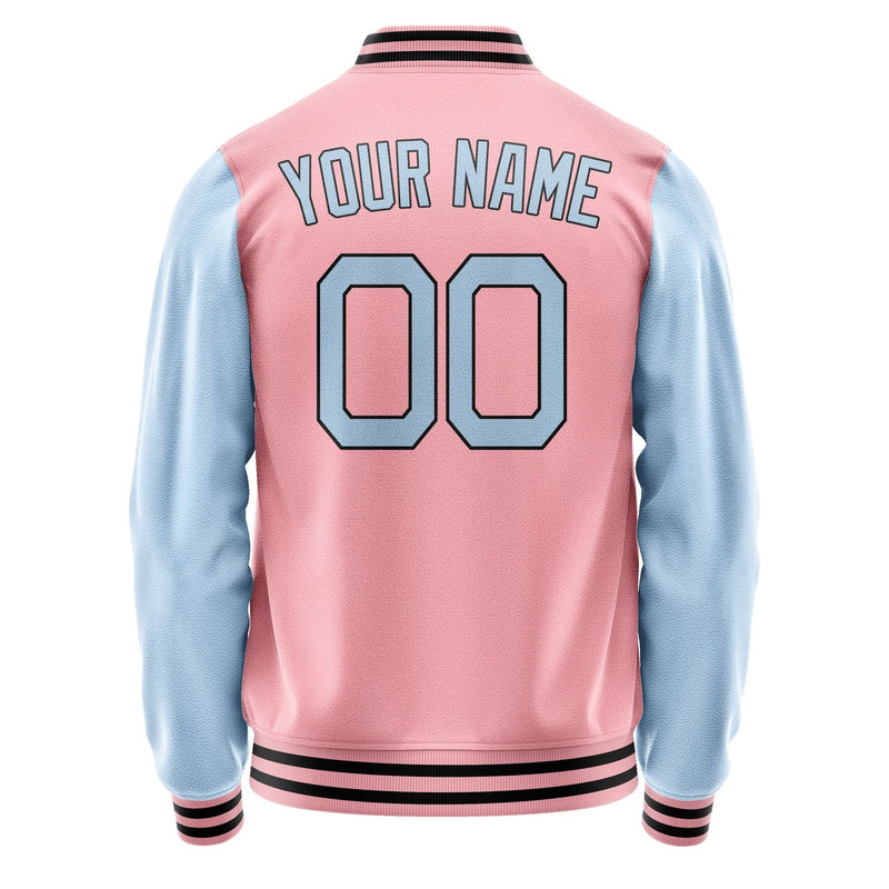 Custom Light Pink Light Blue Jacket JA2121082117B21708