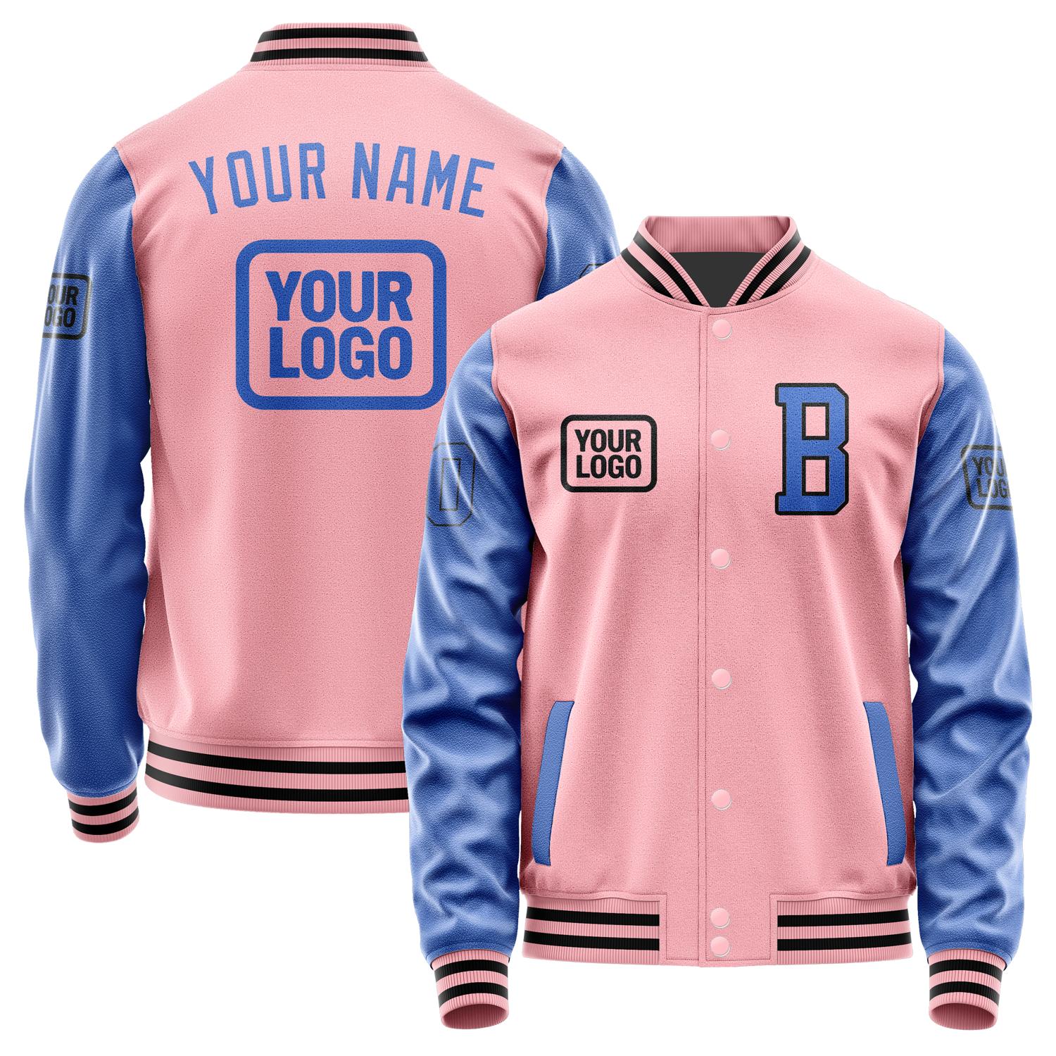 Custom Light Pink Sky Blue Jacket JA212109211717090917
