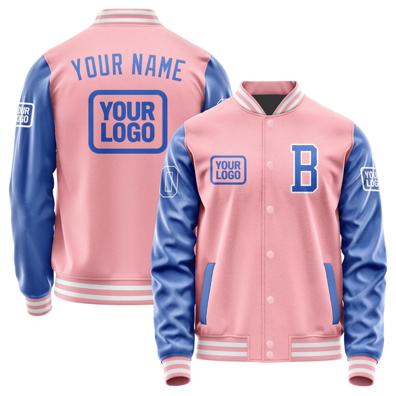 Custom Light Pink Sky Blue Jacket JA212109211818090918