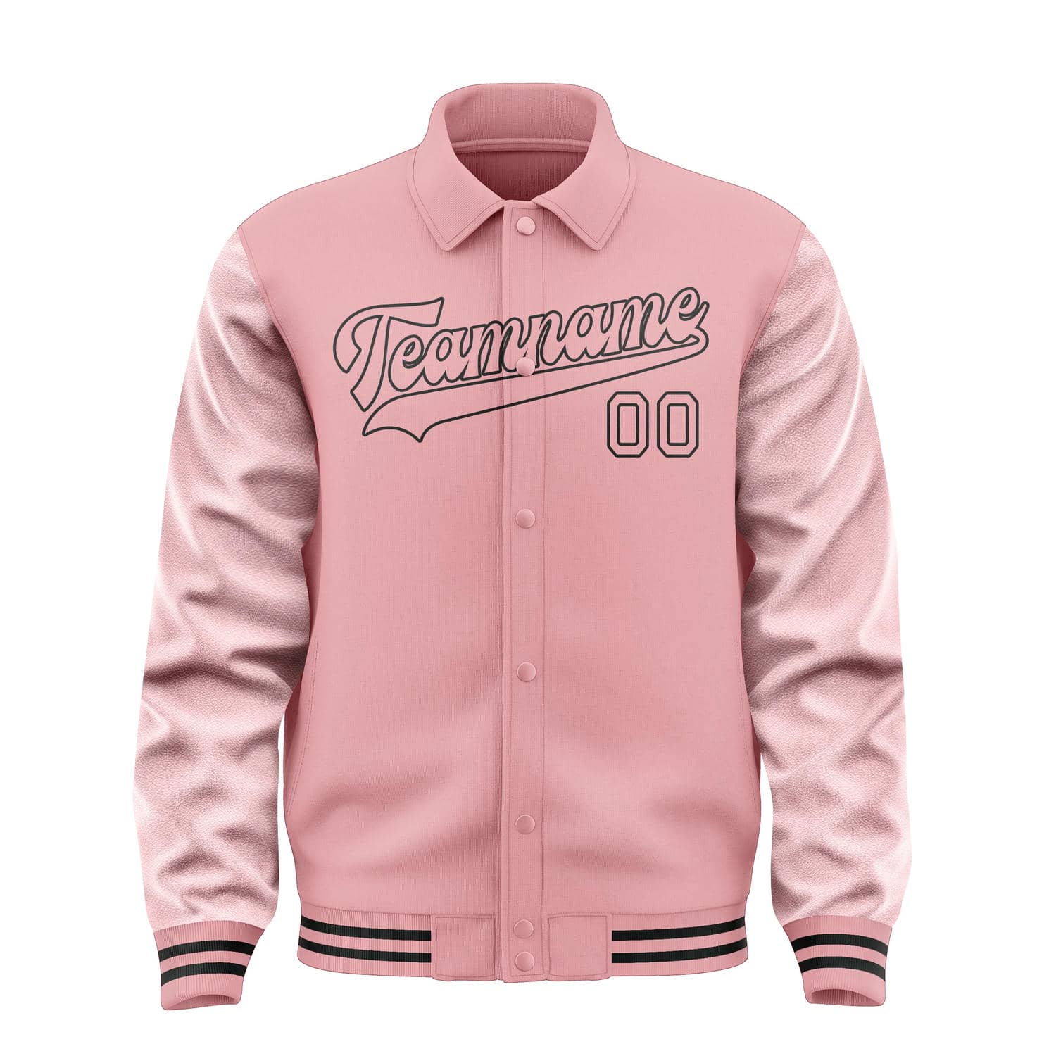 Veste rose clair personnalisée