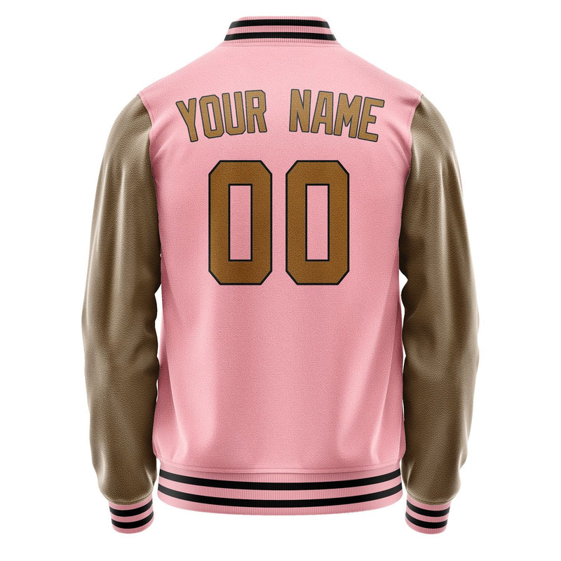 Custom Light Pink Khaki Jacket JA2121222117B31722