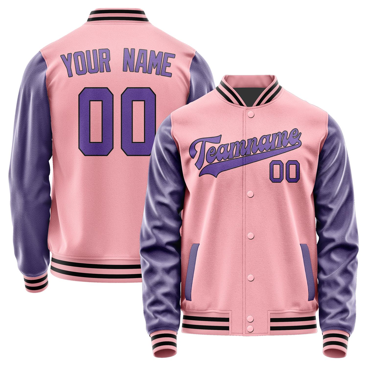 Custom Light Pink Light Purple Jacket JA2121232117B31723