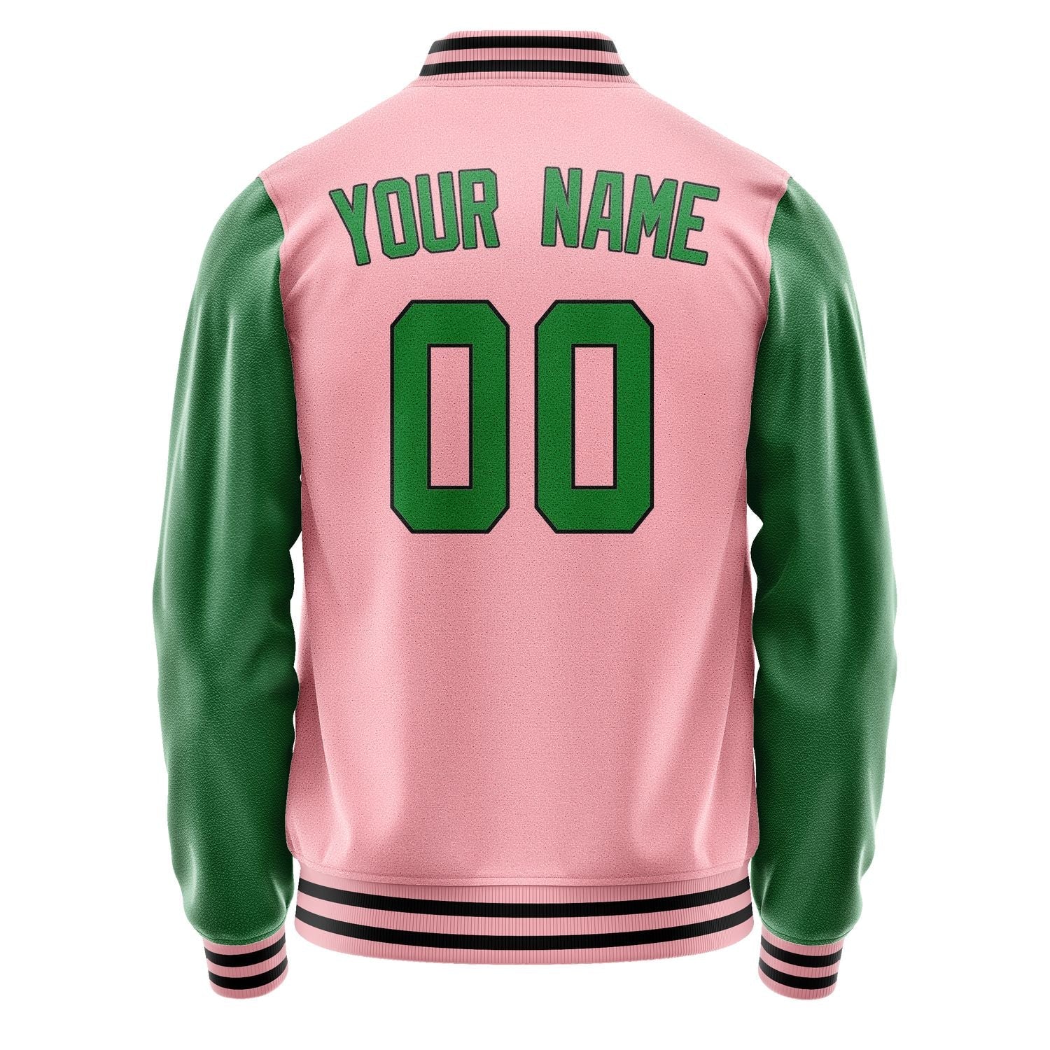Custom Light Pink Emerald Green Jacket JA2121242117B31724