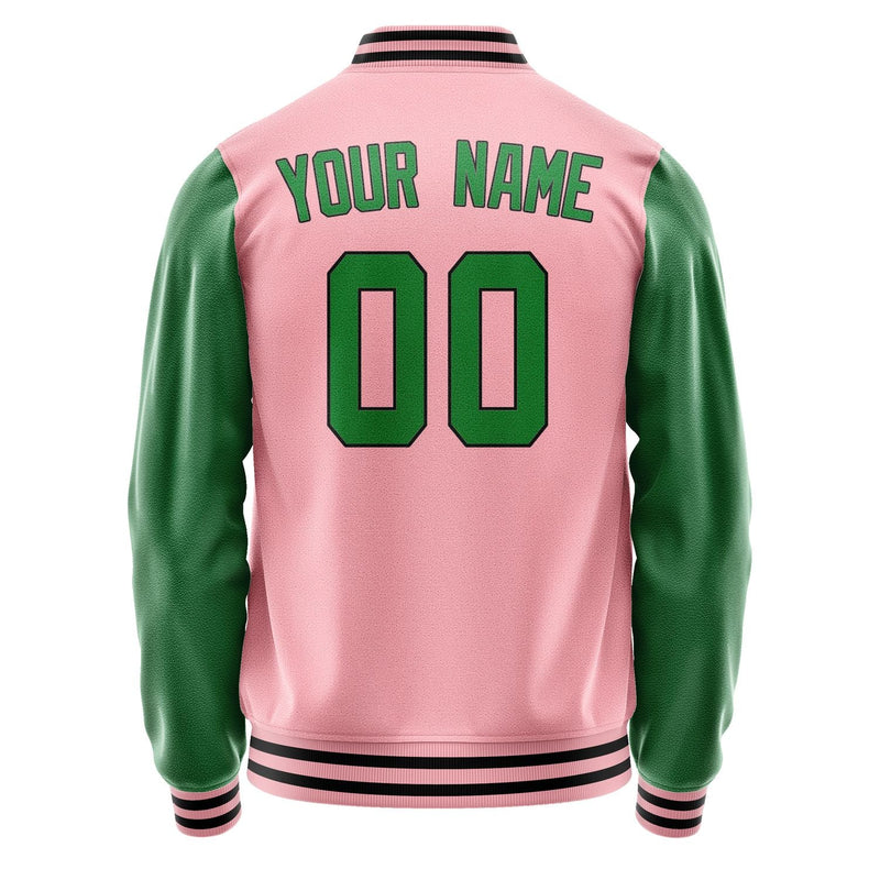Custom Light Pink Emerald Green Jacket JA2121242117B31724
