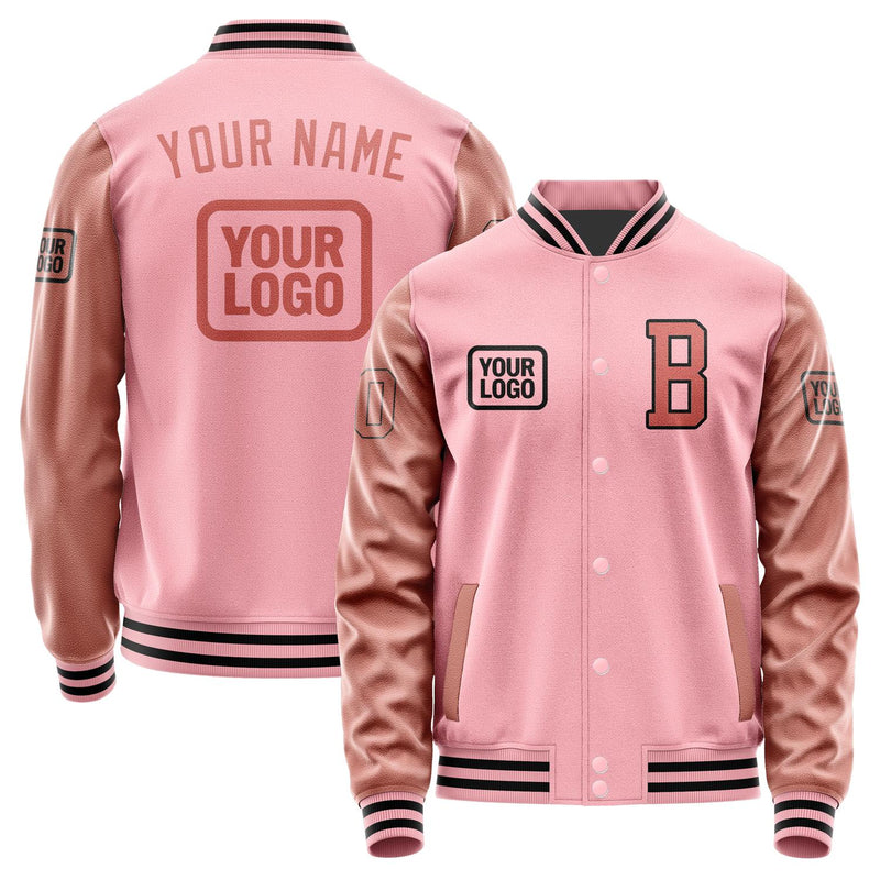 Custom Light Pink Copper Rose Jacket JA212129211717292917
