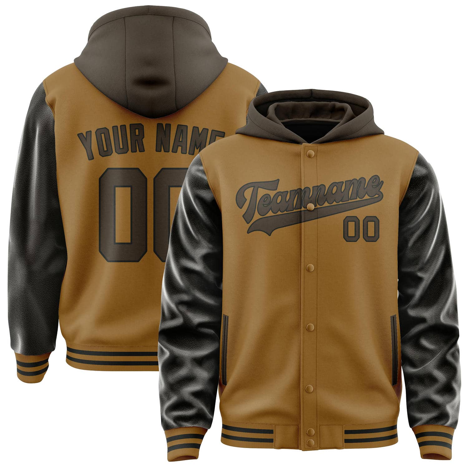 Veste kaki marron personnalisée